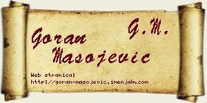 Goran Mašojević vizit kartica